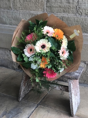 The Bluebell ‘Just Gerberas’ Handtied