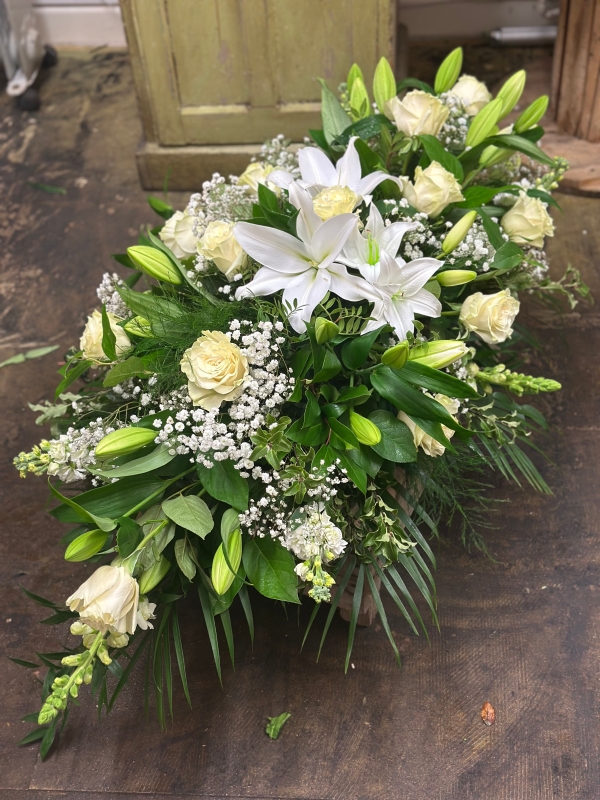 Coffin Spray: Roses & Lillies