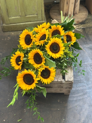 Sunflower Tied Spray