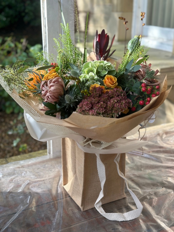 The Bluebell Autumn Jute Bag