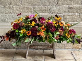 British Flower Natural Coffin Spray