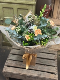 The Bluebell Winter Gold Bouquet